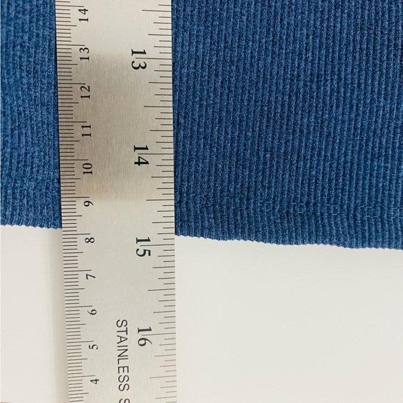 Threads 4 Thought Kensi Ribbed Tank Style Sports Bra in Blue, Size Large - Picture 10 of 10